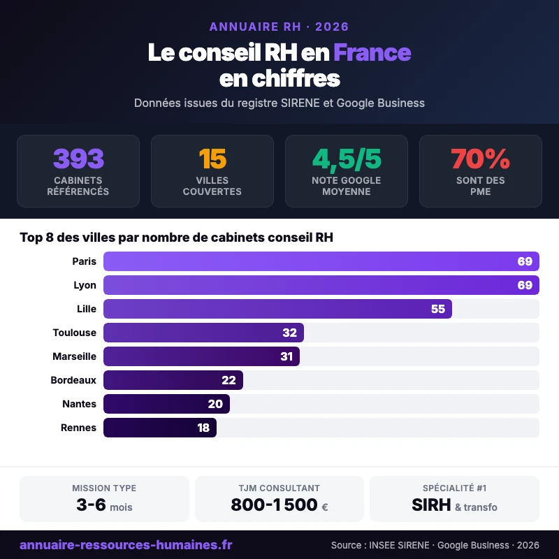 infographie cabinet conseil RH France